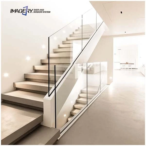 Aluminum Stair Glass Railing